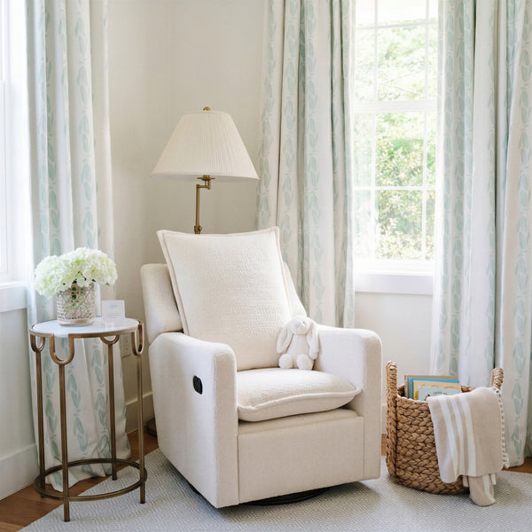 Bebe & Beyond Nestler Recliner Nursing Chair – Off White Bouclé