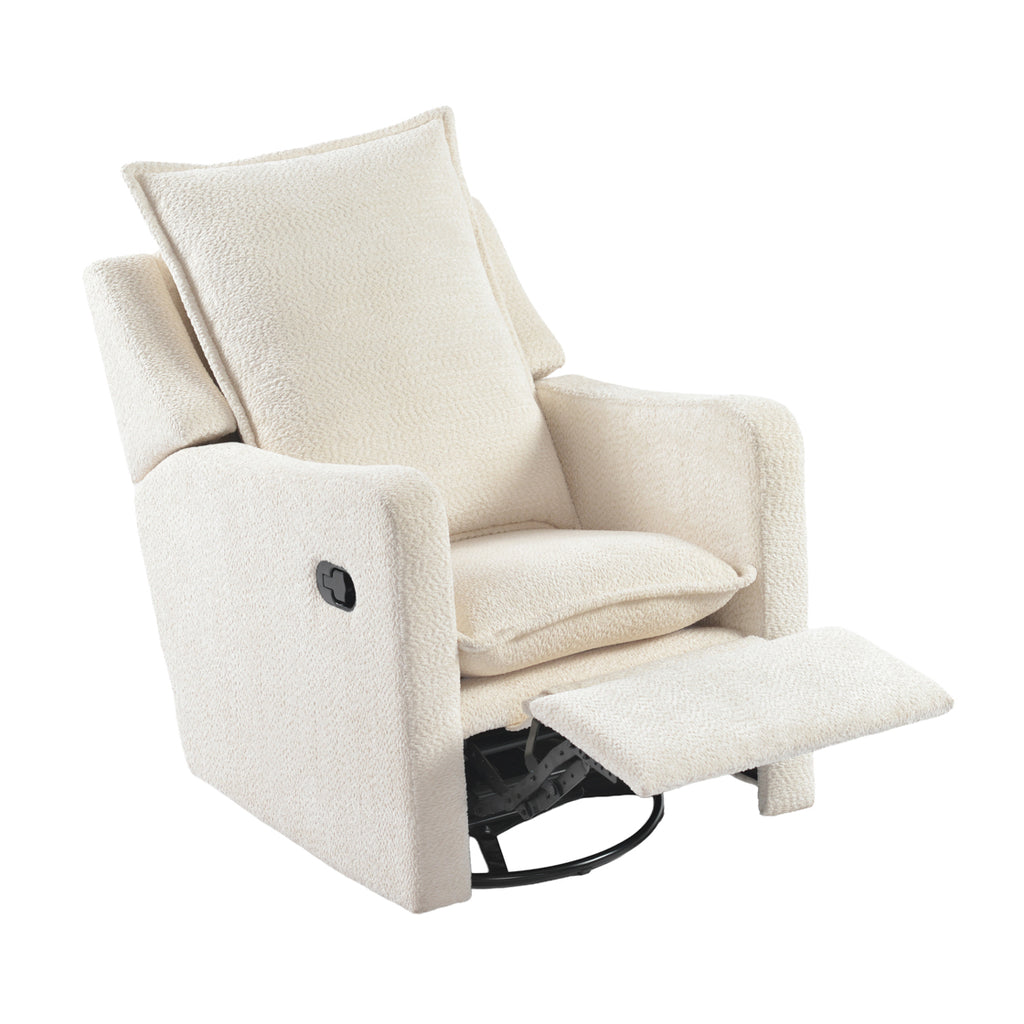 Bebe & Beyond Nestler Recliner Nursing Chair – Off White Bouclé