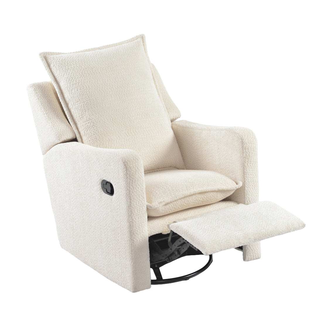 Bebe & Beyond Nestler Recliner Nursing Chair – Off White Bouclé