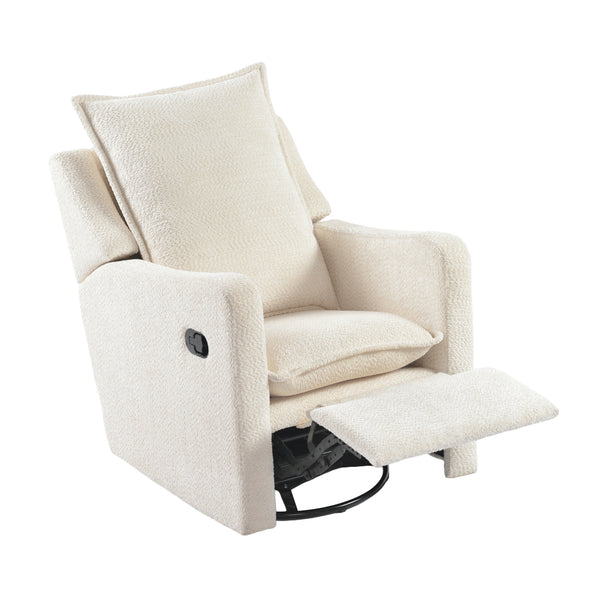 Bebe & Beyond Nestler Recliner Nursing Chair – Off White Bouclé