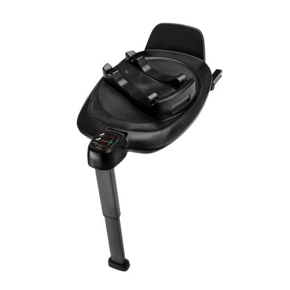 Black nuna base next isofix car seat base with adjustable height digital display and 360 degree rotation features
