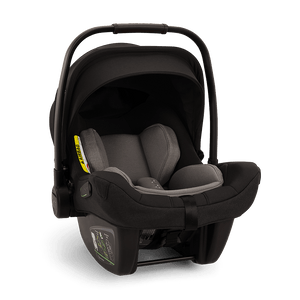 Nuna PIPA next infant carrier in black and gray with sleek modern design for safe and comfortable travel