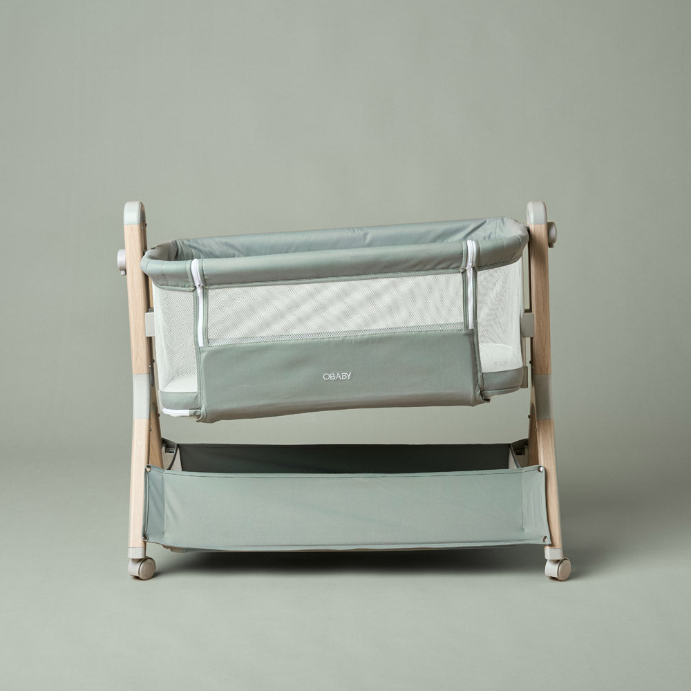 OBaby Cloud Bedside Crib – Sage