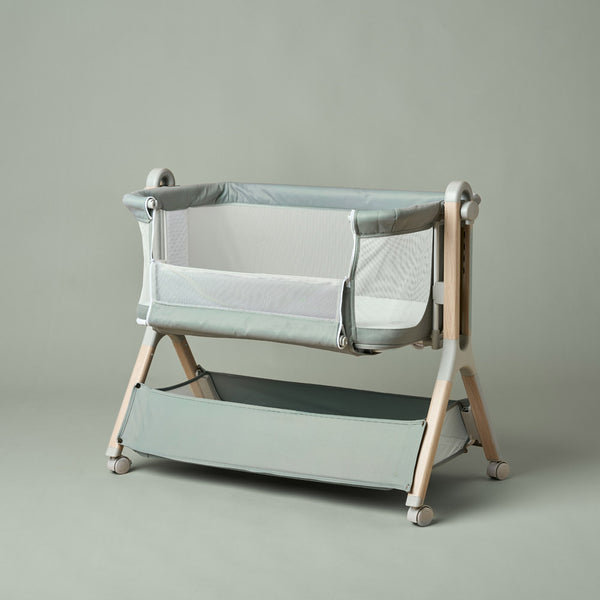 OBaby Cloud Bedside Crib – Sage