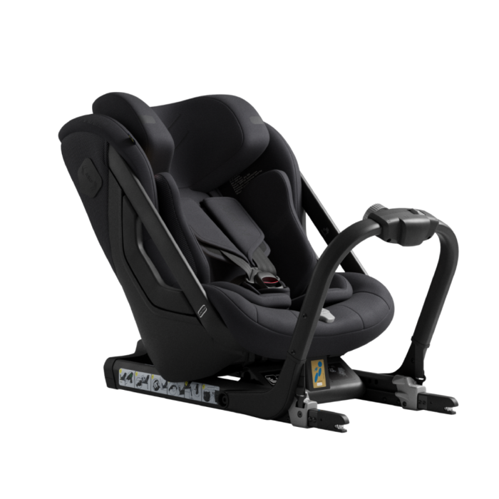 AxKid One 3 Extended Rear Facing Car Seat - Costal Storm Black
