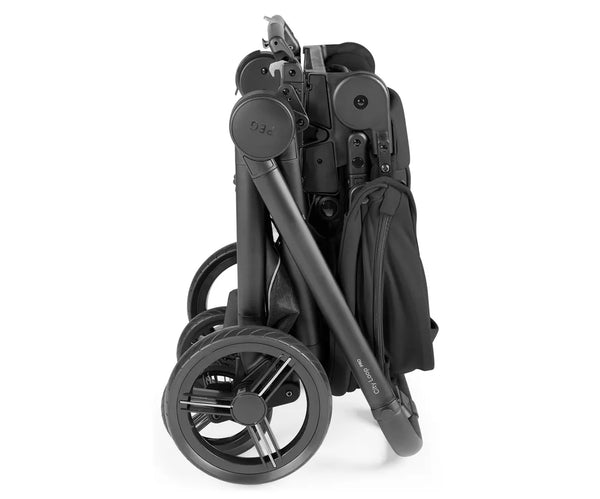 Black peg perego city loop pro 3 in 1 elite travel system stroller with sleek design and durable wheels