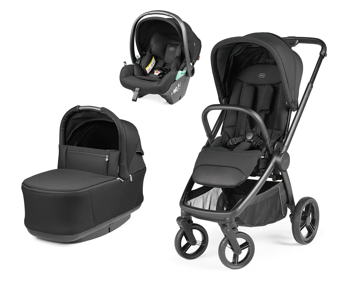 Peg Perego City Loop Pro 3 in1 Travel System - True Black