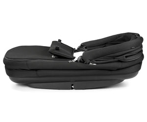 Peg perego city loop pro stroller bassinet bundle in true black with padded interior and adjustable straps