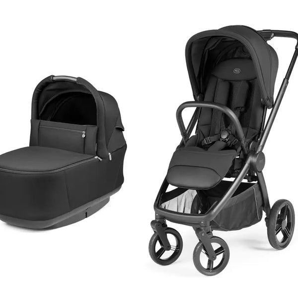 Peg Perego City Loop Pro Stroller Bassinet Bundle - True Black