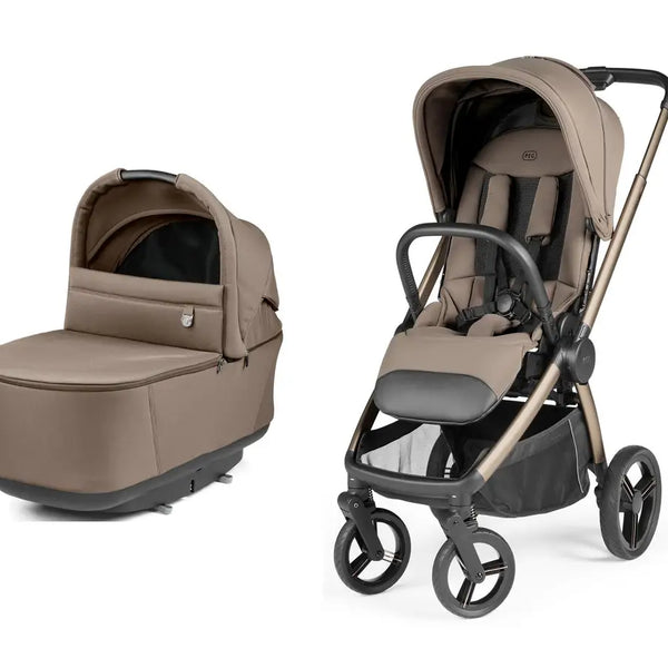 Peg Perego City Loop Pro Stroller Bassinet Bundle - Pine Bark