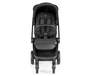 Peg perego city loop pro stroller in true black with sleek modern design and padded seat for comfortable infant rides