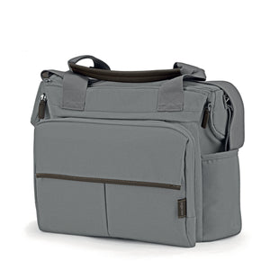 Inglesina Aptica Dual Changing Bag – Crystal Grey | Detachable Clutch & Changing Mat