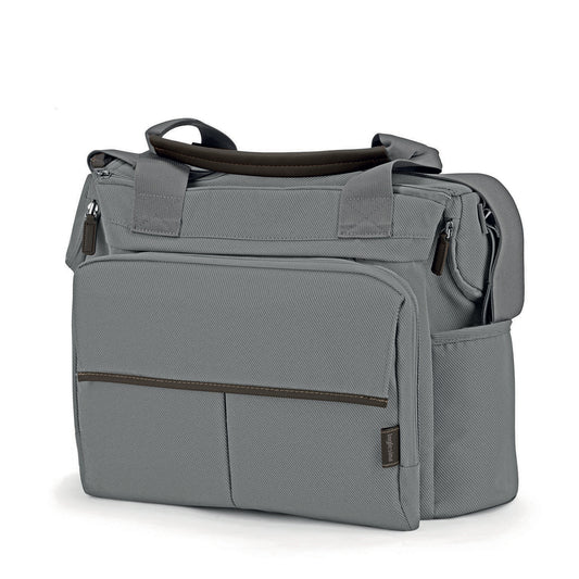 Inglesina Aptica Dual Changing Bag – Crystal Grey | Detachable Clutch & Changing Mat