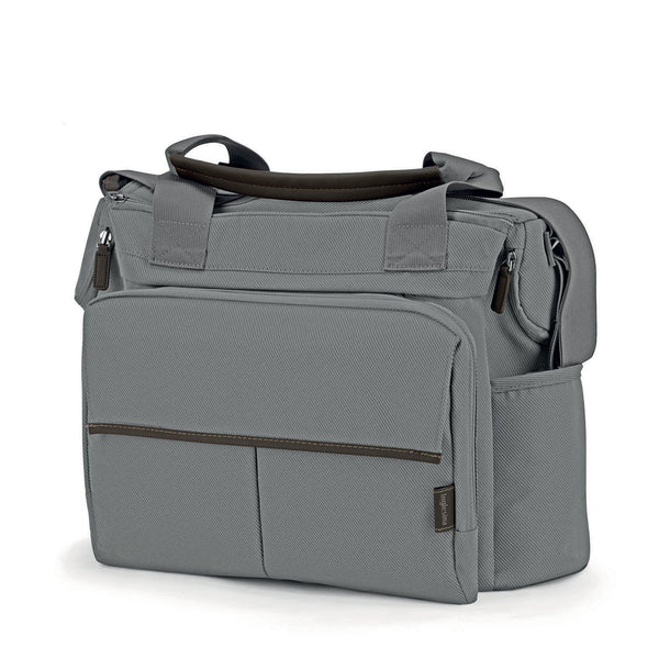 Inglesina Aptica Dual Changing Bag – Crystal Grey | Detachable Clutch & Changing Mat
