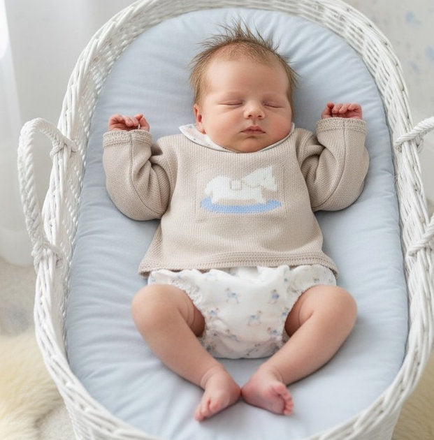 Beige Rocking Horse Jumper & Jam Pants