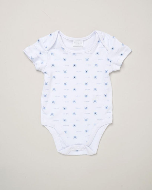 Baby Boys Ribbed 3 Piece Gift Set in Blue
