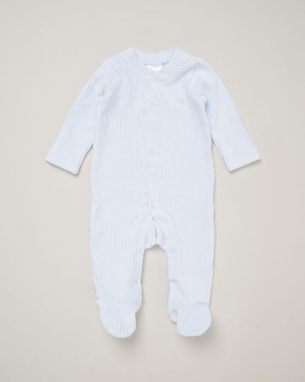 Baby Boys Ribbed 3 Piece Gift Set in Blue