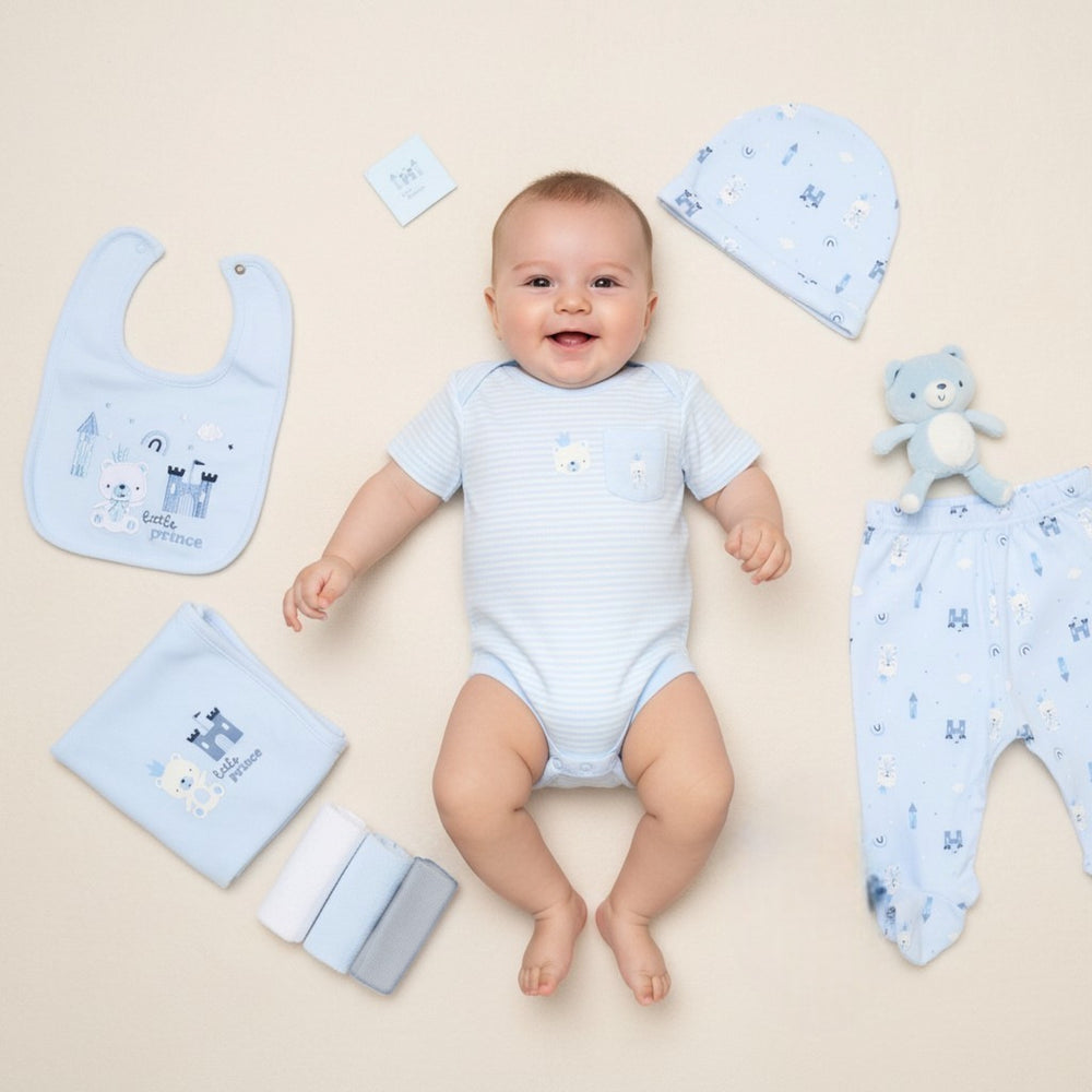 Rock a Bye Boutique Little Prince 10 Piece Baby Boys Layette Set