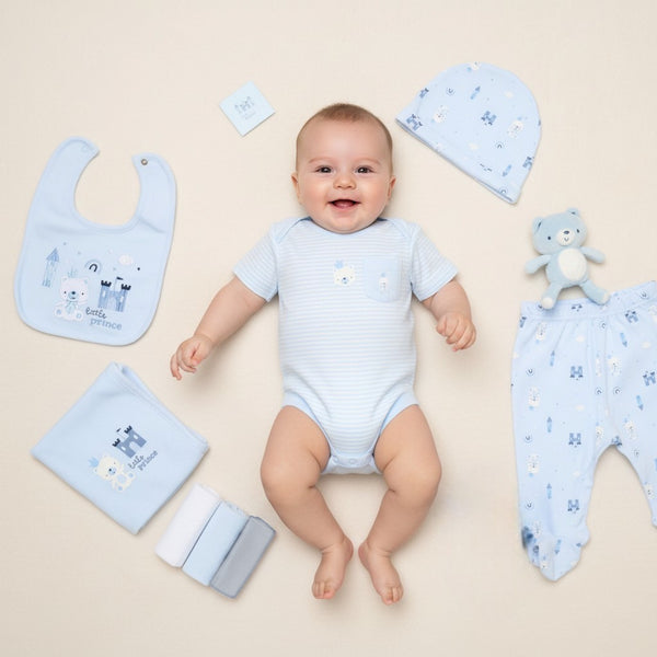 Rock a Bye Boutique Little Prince 10 Piece Baby Boys Layette Set