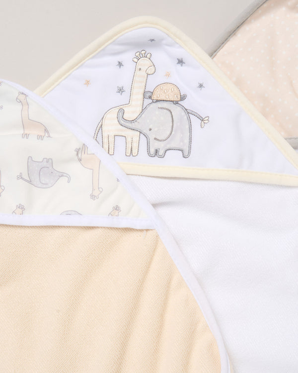 Baby Hooded Towel and Wash Cloth Gift Set "Safari"