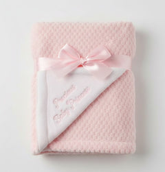 Baby Princess Embroidered Wrap - Pink
