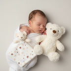 Snuggle Tots Bear Toy & Comforter Gift Set – White