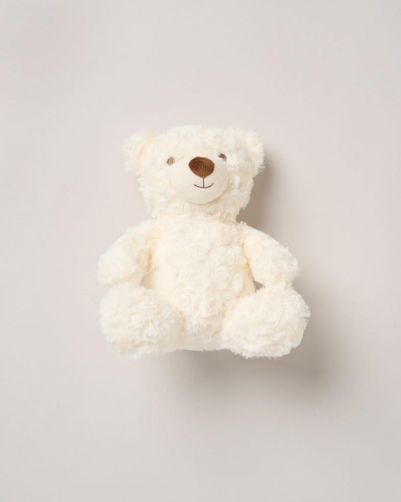 Snuggle Tots Bear Toy & Comforter Gift Set – White