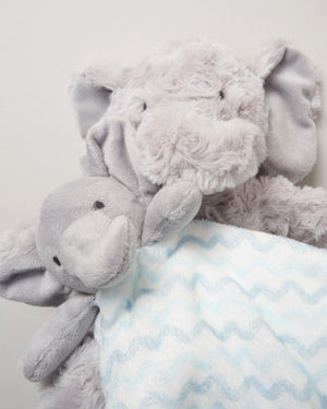 Snuggle Tots Elephant Toy & Comforter Gift Set – Sky Blue