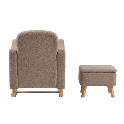 Bebe & Beyond Soother Nursing Chair with Footstool– Biscuit Teddy
