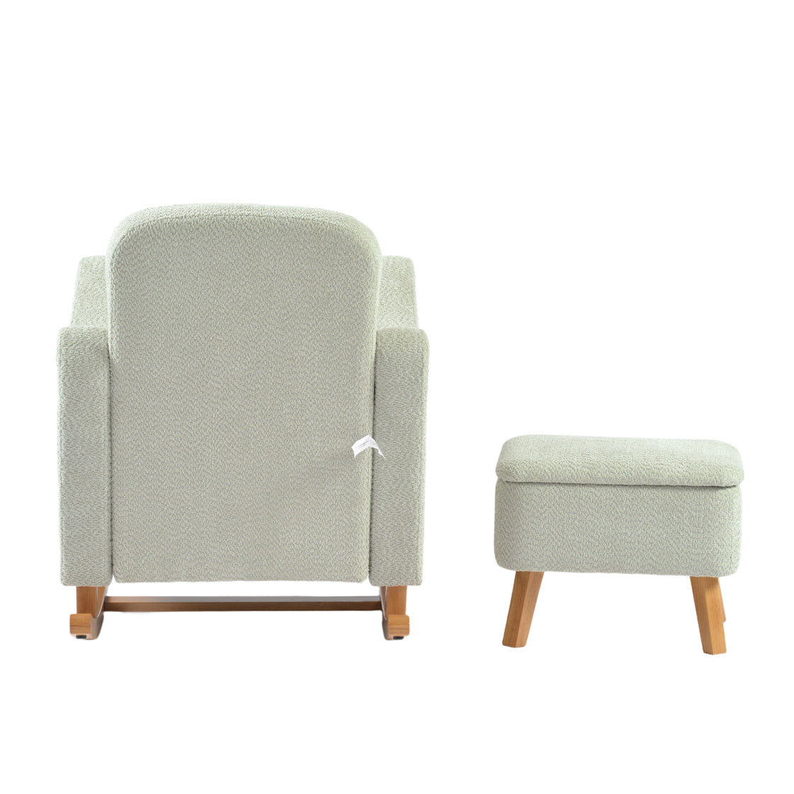 Bebe & Beyond Soother Nursing Chair & Footstool – Sage Bouclé