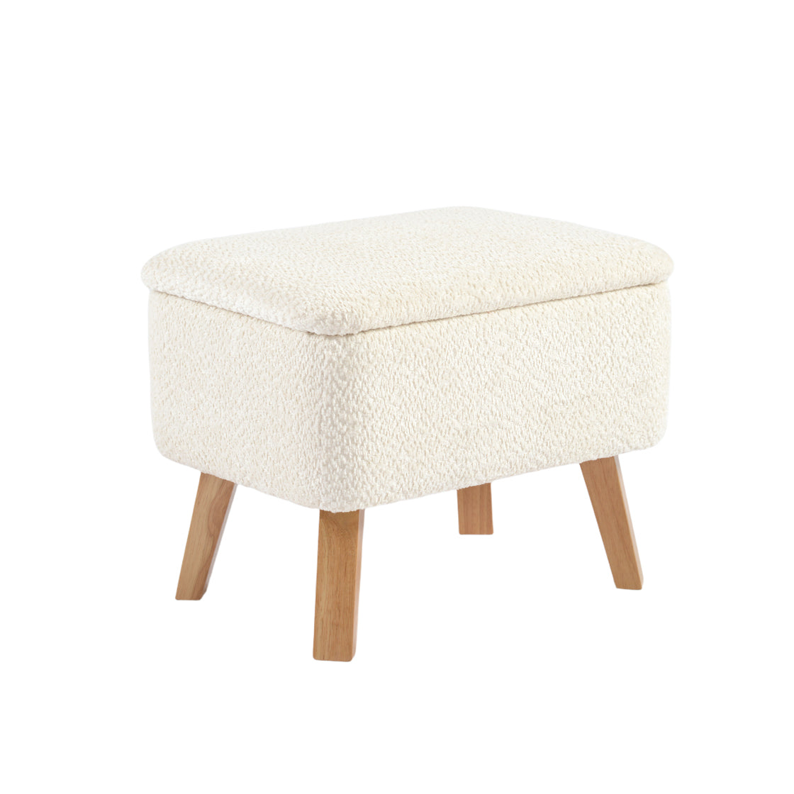 Bebe & Beyond Soother Nursing Chair & Footstool – Off White Bouclé