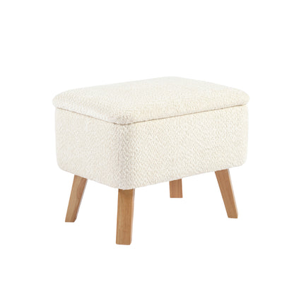 Bebe & Beyond Soother Nursing Chair & Footstool – Off White Bouclé