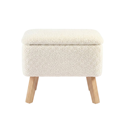 Bebe & Beyond Soother Nursing Chair & Footstool – Off White Bouclé