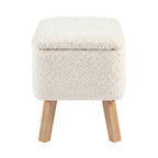 Bebe & Beyond Soother Nursing Chair & Footstool – Off White Bouclé