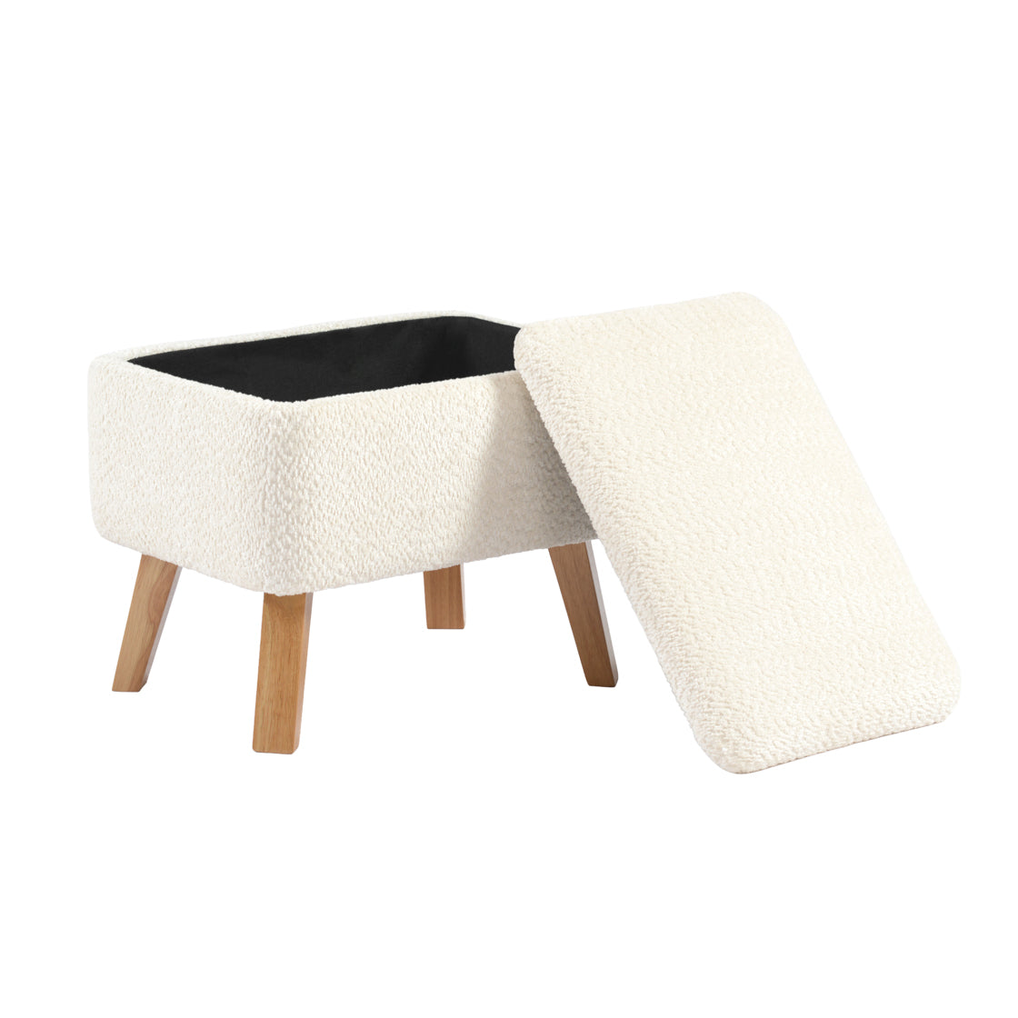 Bebe & Beyond Soother Nursing Chair & Footstool – Off White Bouclé