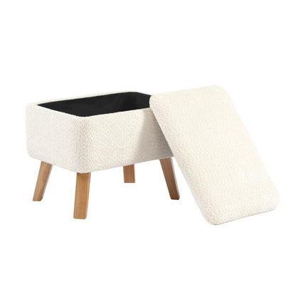 Bebe & Beyond Soother Nursing Chair & Footstool – Off White Bouclé
