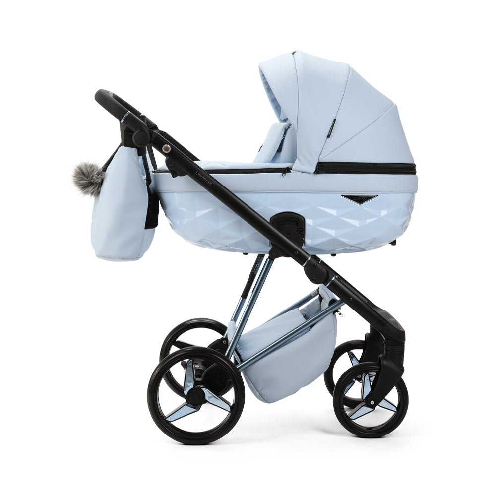 Mee-Go Quantum Special Edition Travel System With Isofix Base - Powder Blue