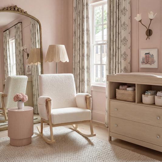 Bebe & Beyond Storyteller Nursing Chair – Off White Teddy