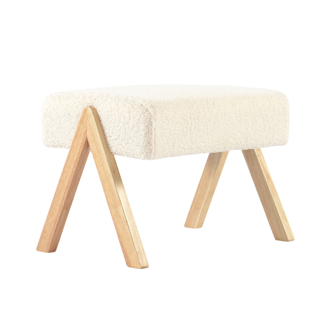 Bebe & Beyond Storyteller Nursing Chair & Footstool – Off White Teddy
