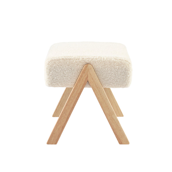 Bebe & Beyond Storyteller Nursing Chair & Footstool – Off White Teddy
