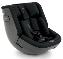 Black Egg toddler 360 convertible car seat Panther with sleek modern design and padded fabric interior