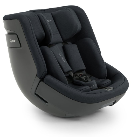 Black oyster infant car seat oyster 4 toddler 360 carbonite with plush fabric and sleek modern design