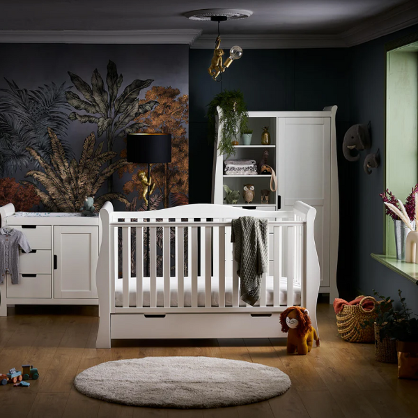 Stamford Luxe Sleigh 3 Piece Room Set - White