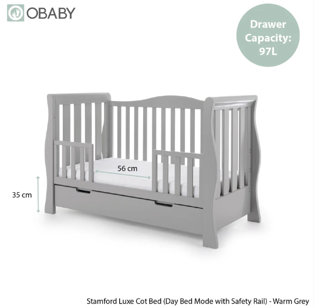 Stamford Luxe Sleigh 3 Piece Room Set - Grey