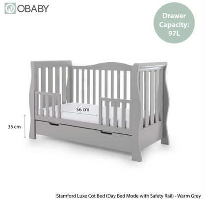 Stamford Luxe Sleigh 3 Piece Room Set - Grey