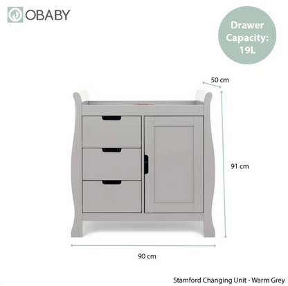 Stamford Luxe Sleigh 3 Piece Room Set - Grey