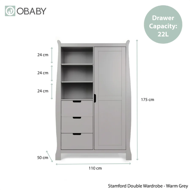 Stamford Luxe Sleigh 3 Piece Room Set - Grey