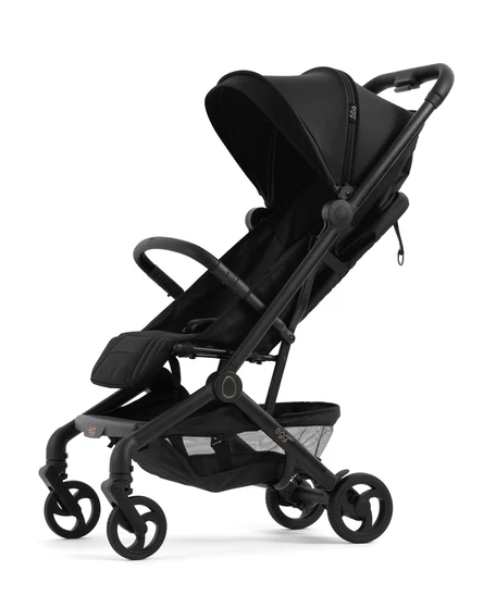 Black egg sky lightweight cabin-approved foldable stroller with adjustable sun canopy and storage basket