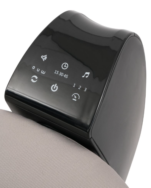 Babystyle oyster ocean rocker stone control panel with black glossy finish illuminated icons and digital display