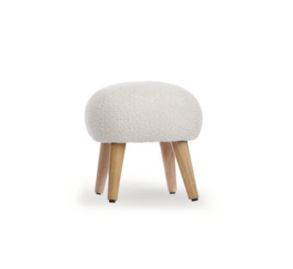 Cuddle Co Etta Nursing Chair Plus Foot Stool - Boucle Off White